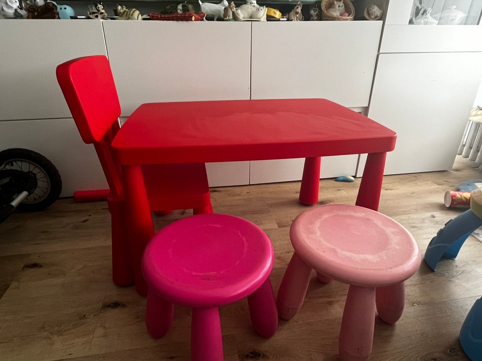 Table mammut enfants, Enlèvement, Utilisé
