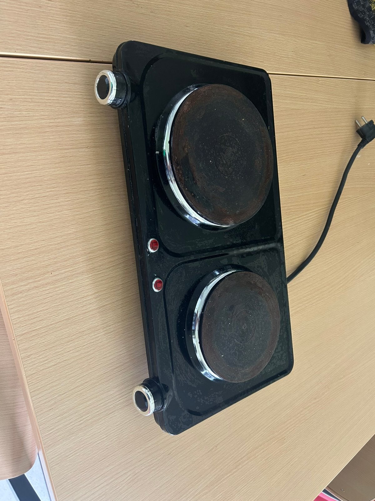 Plaque de cuisson double électrique, Elektronische apparatuur, Kookplaten, Gebruikt, Tussenbouw, Elektrisch, 3 kookzones of minder