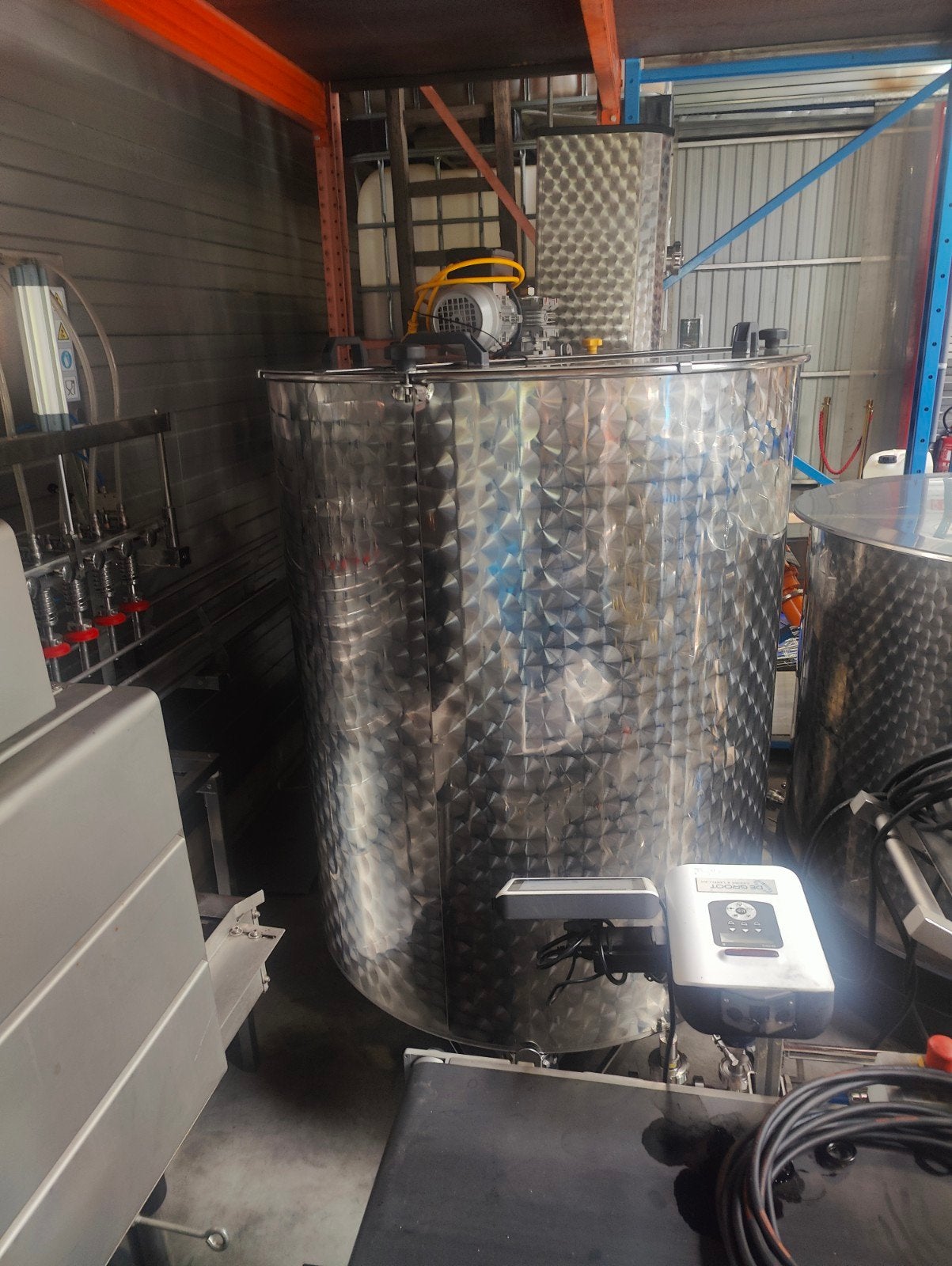 mengtank polsinelli 1000liter inox, Ophalen