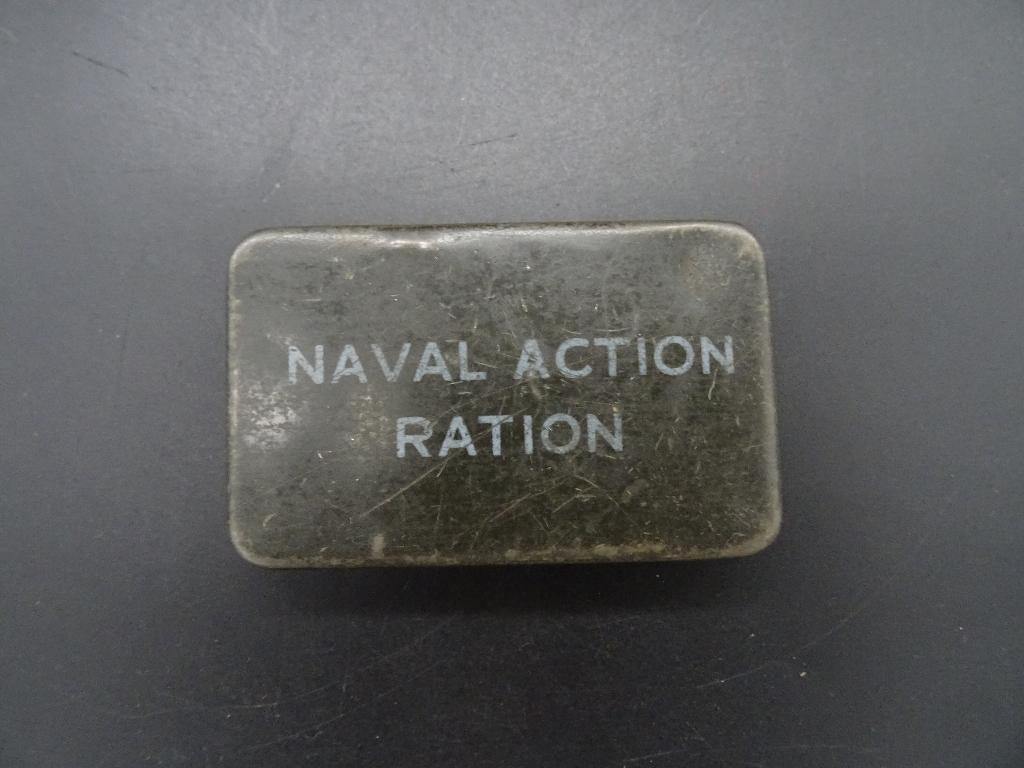 Brits Naval Action Ration blikje ww2, Ophalen of Verzenden, Marine, Overige typen