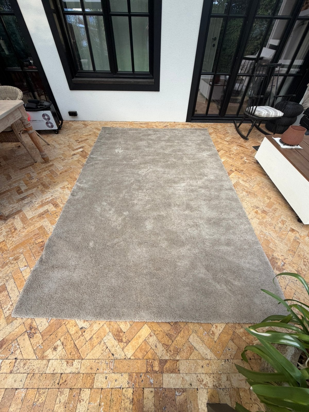 Tapis gris-beige Ikea Stoense, Maison & Meubles, Enlèvement, Comme neuf, Beige
