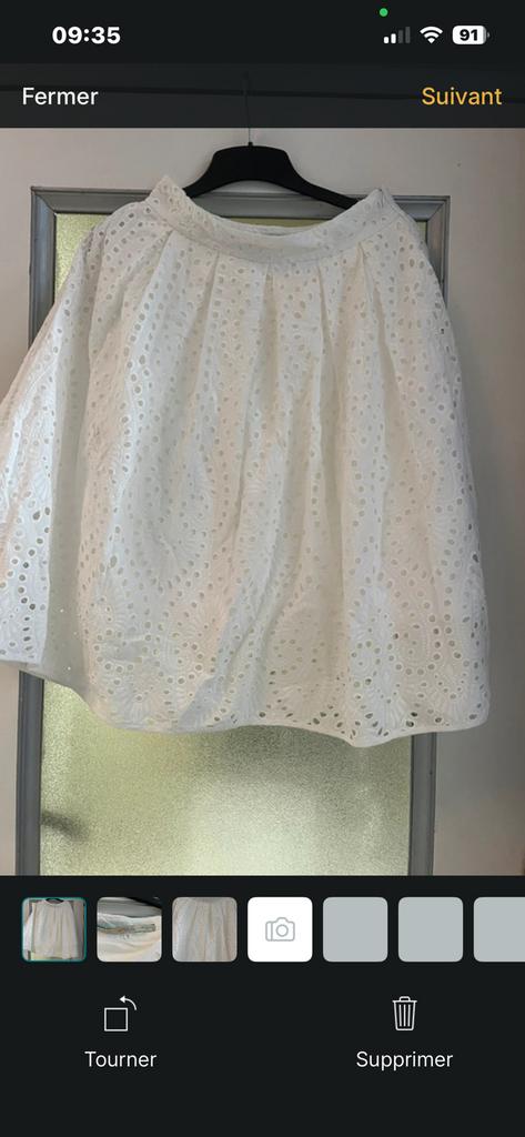 Impérial jupe en broderie /dentelle anglaise, effet garantie, Enlèvement ou Envoi, Comme neuf