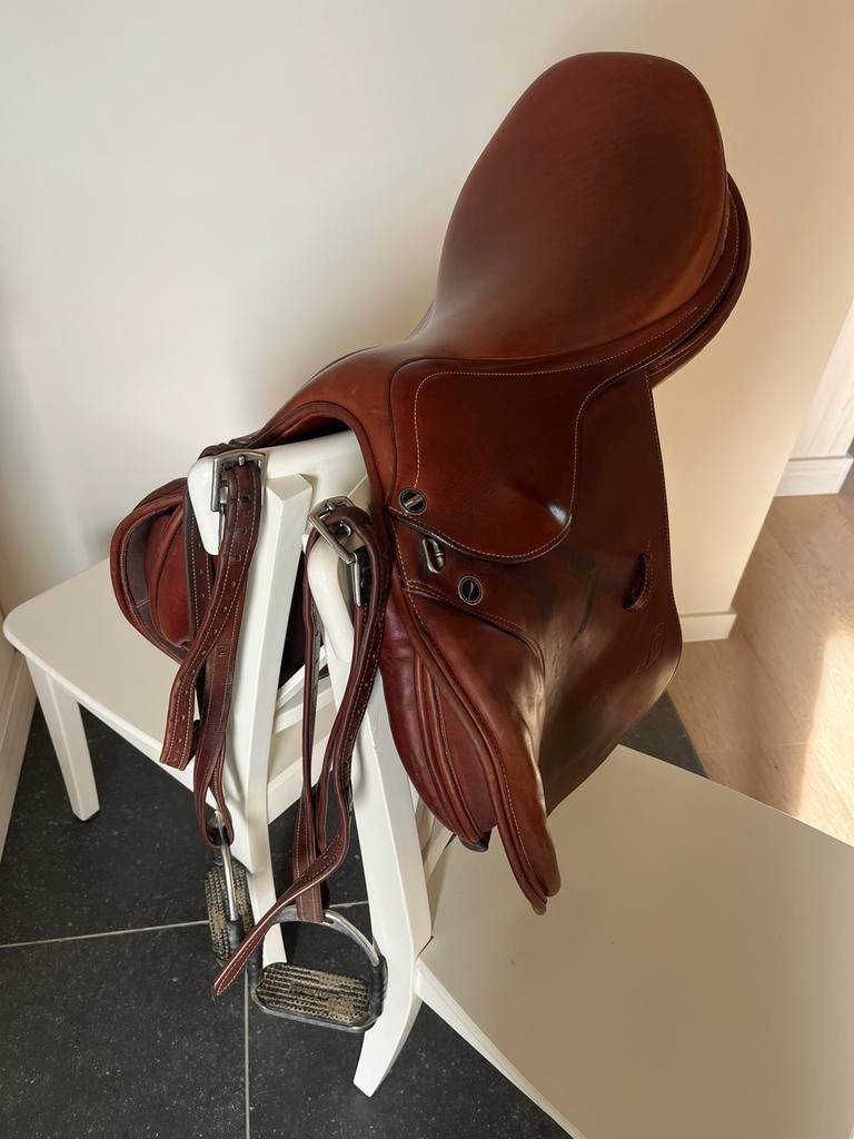 Erreplus JD springzadel 17 inch incl beugels en beugelriemen, Dieren en Toebehoren, Ophalen, Zo goed als nieuw