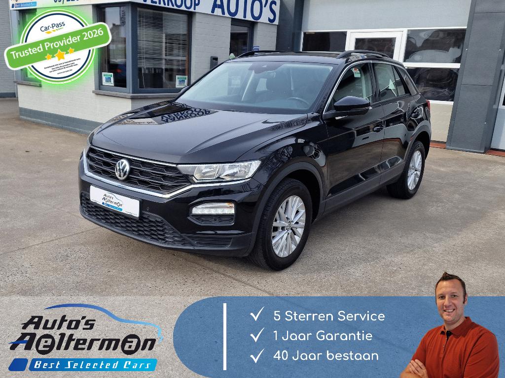 Volkswagen T-Roc 1.0 TSI AIRCO * GPS  * 4 NW BANDEN * ..., Auto's, Volkswagen, Voorwielaandrijving, Stof, Euro 6, Zwart