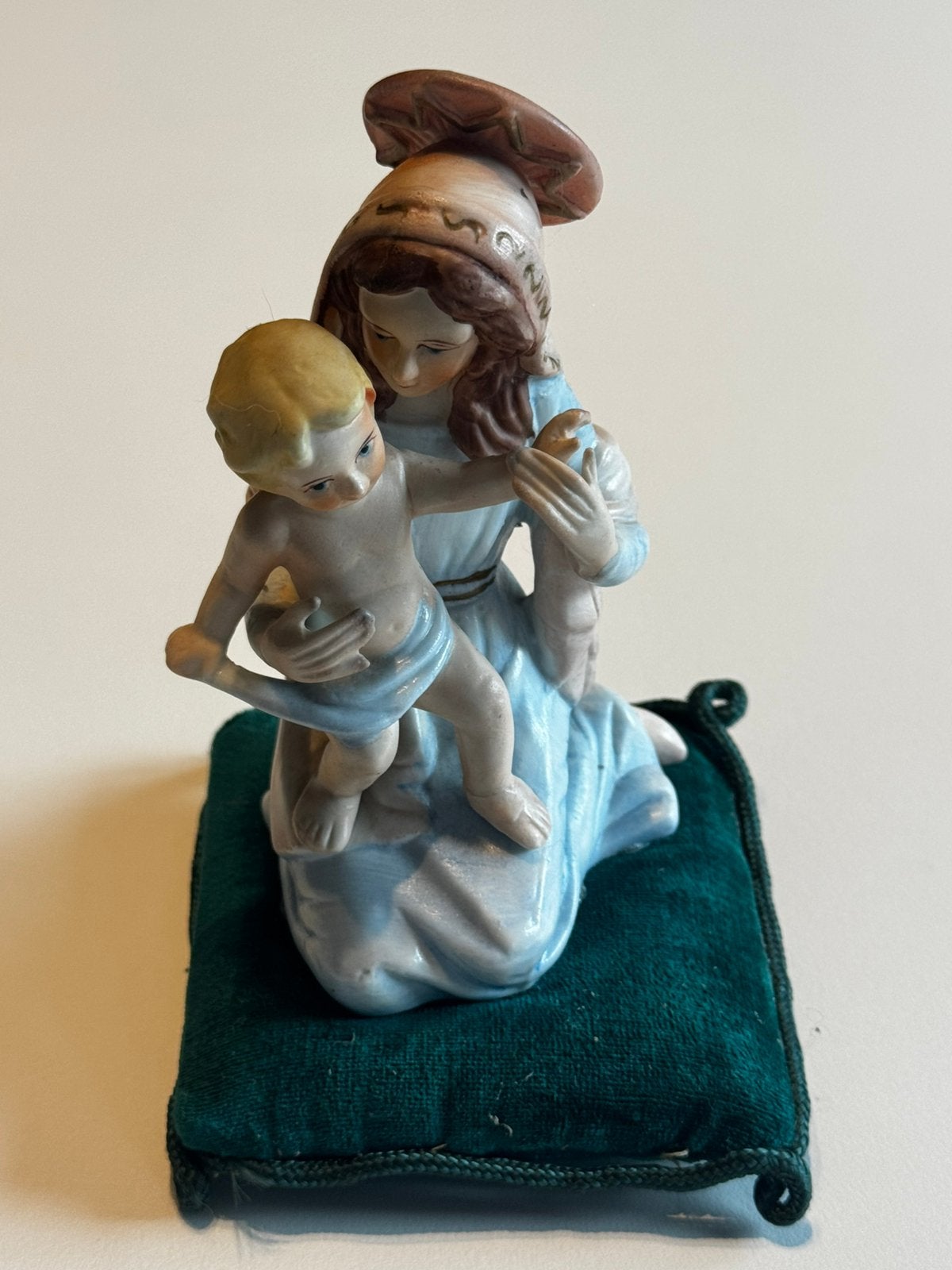 Figurine Vierge à l'Enfant Vintage Porcelaine  Japan 1950, Enlèvement ou Envoi, Comme neuf
