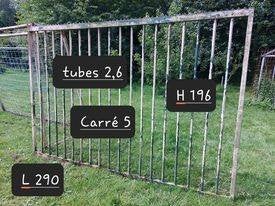 barrière en galva, Jardin & Terrasse, Clôtures de jardin, Enlèvement