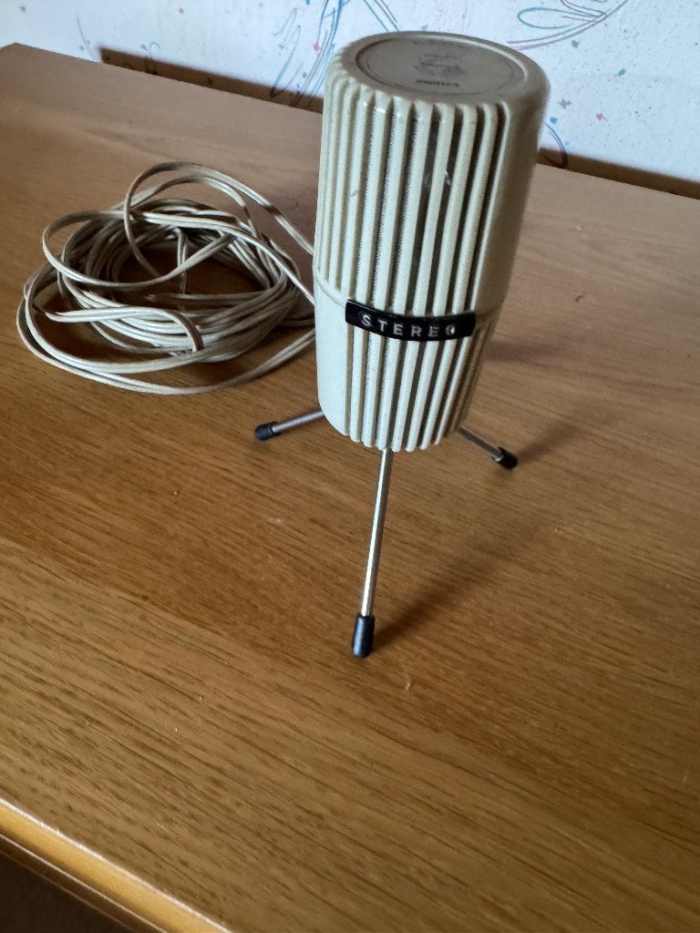 Philips microfoon type EL3757/00, Ophalen of Verzenden, Gebruikt, Zangmicrofoon
