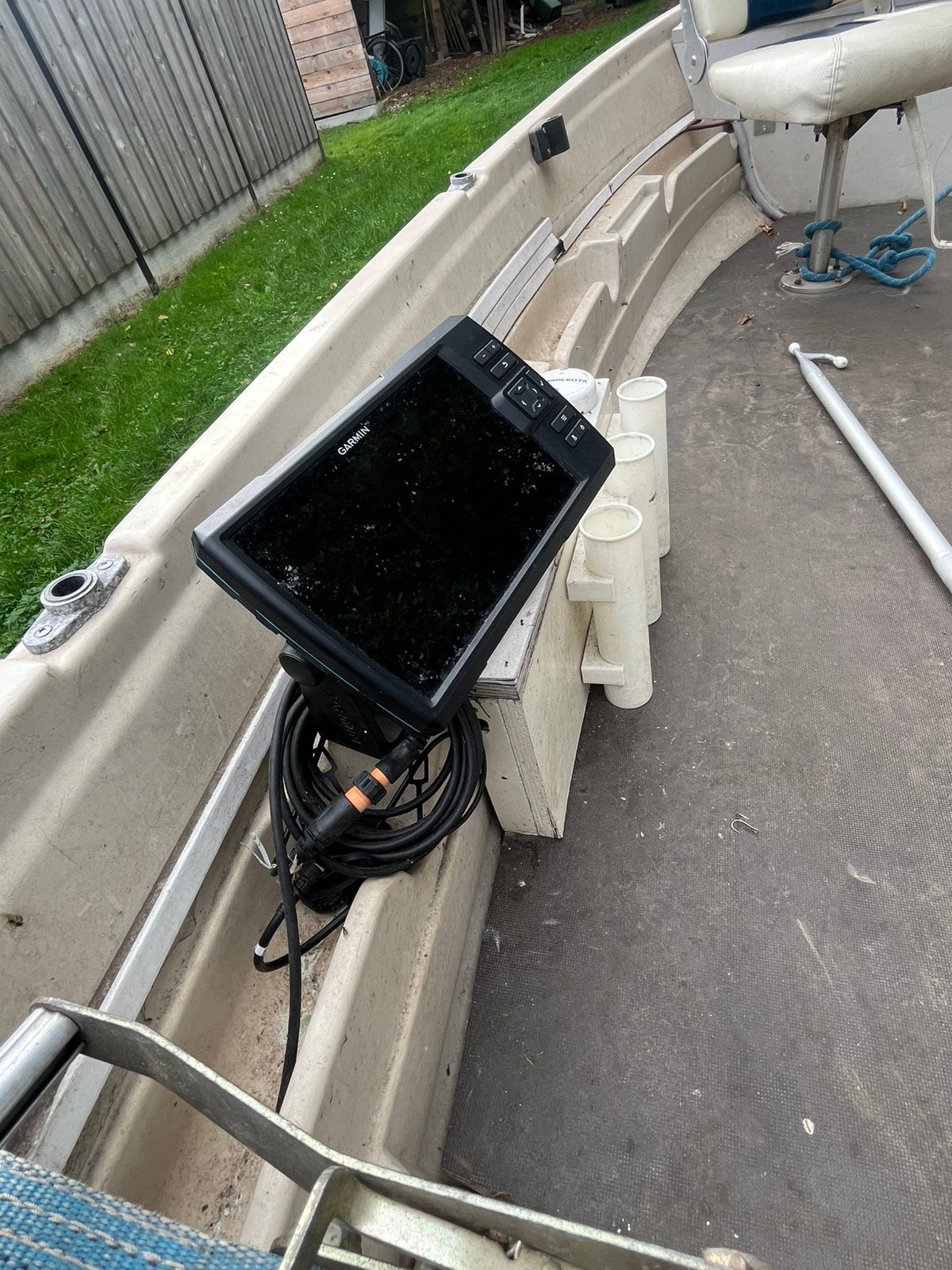 Visboot compleet met trailer, fishfinder en trolling motor, Enlèvement, Utilisé, Moteur hors-bord, Bateau de pêche