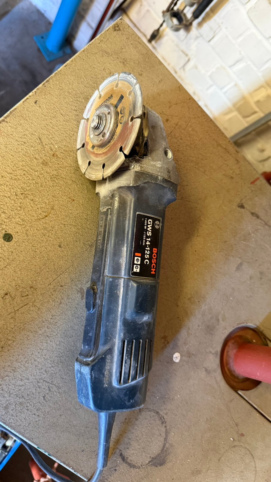 Slijpschijf Bosch GWS 14-125C, Ophalen, Gebruikt
