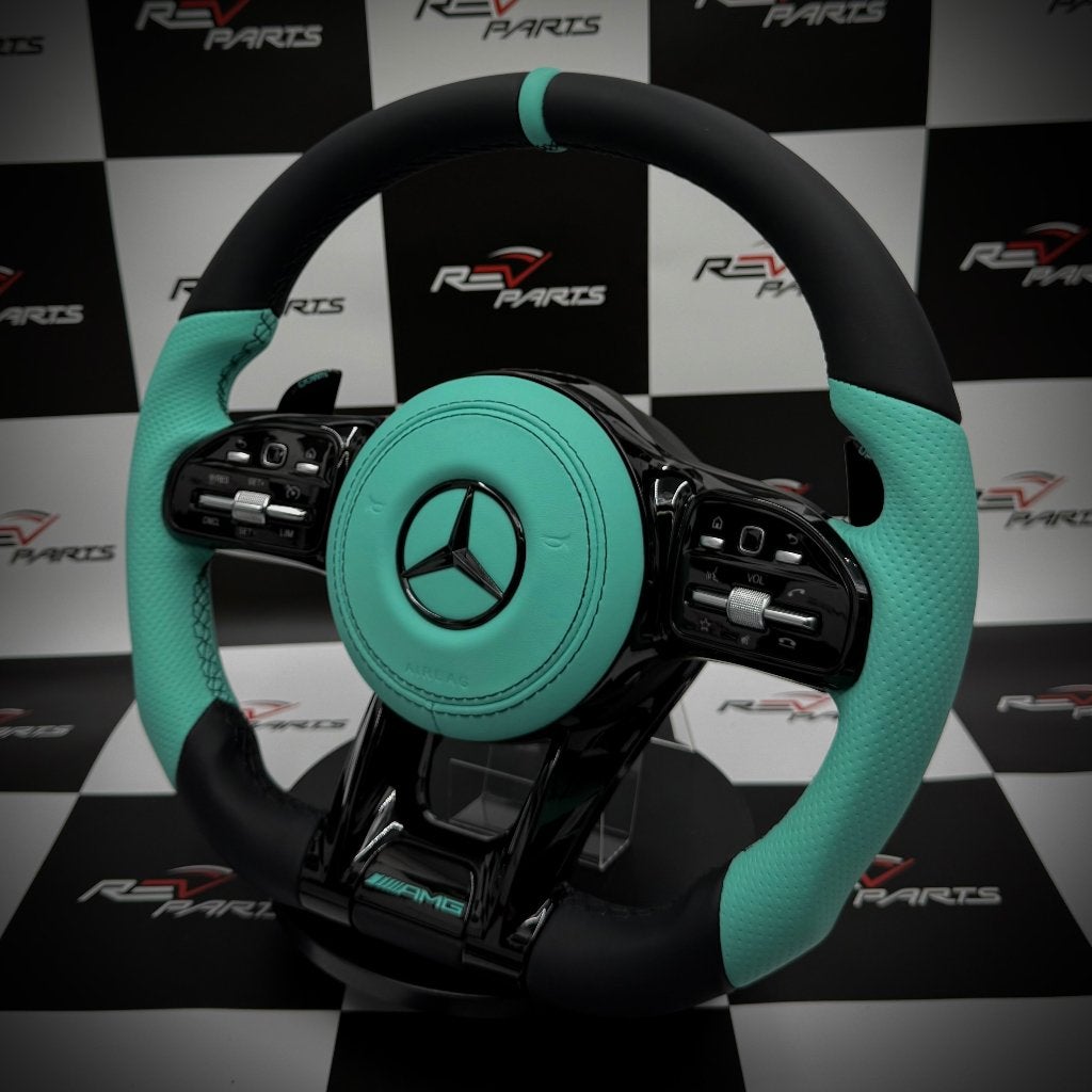 Mise à niveau du volant AMG vert Mercedes Sporty Petronas, Enlèvement ou Envoi, Neuf, Mercedes-Benz