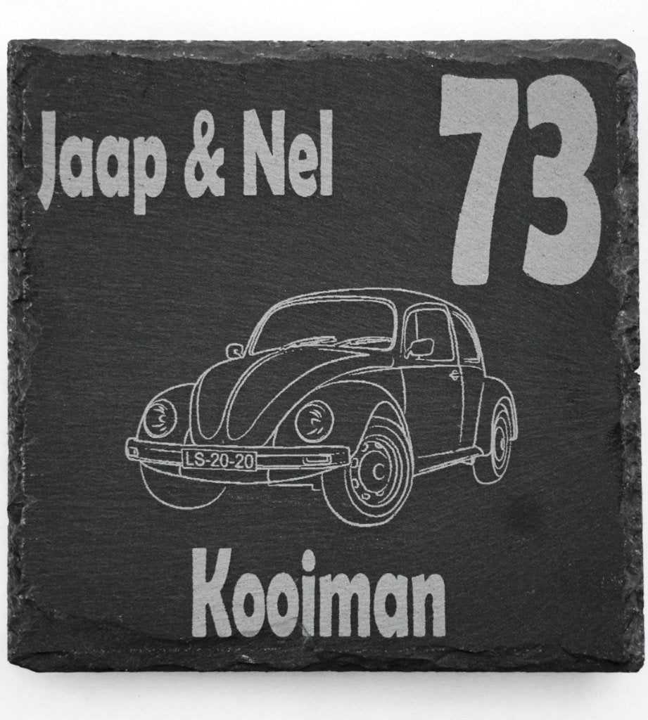Voordeur Naambord – Personaliseerbaar met Diverse Oldtimers, Neuf, Fait main, 20 cm, Panneau mural
