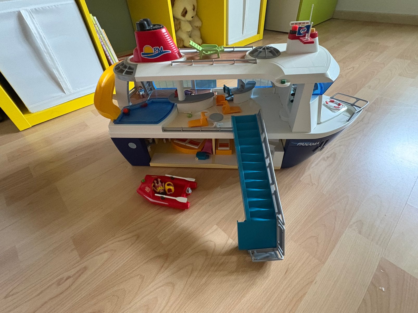 Playmobil boot, Ophalen, Zo goed als nieuw, Complete set, Boot/Schip