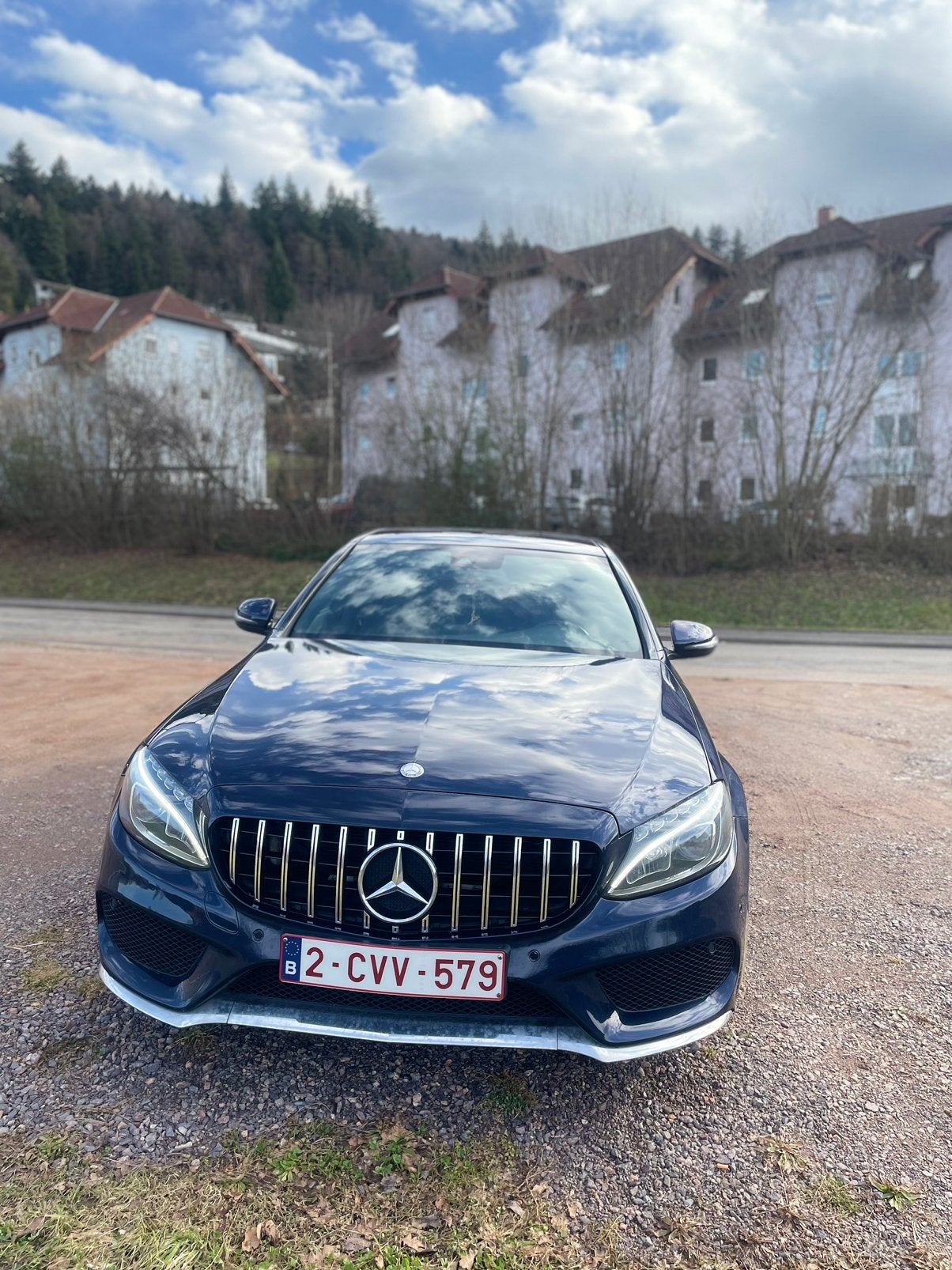 Mercedes-Benz C-klasse 200d 2017 Euro 6b panoramadak luxe co, Auto's, Mercedes-Benz, Automaat, 4 deurs, Euro 6, Blauw