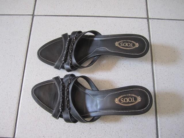 Sandalen / instekers Tod's maat 38, Kleding | Dames, Zwart, Sandalen of Muiltjes, Ophalen of Verzenden, Gedragen
