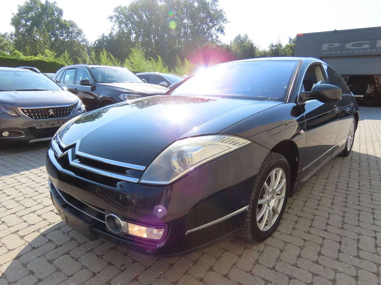 Citroën C6 C6 3.0 HDi V6 Exclusive FAP (bj 2010, automaat), Zwart, C6, Zwart, Leder