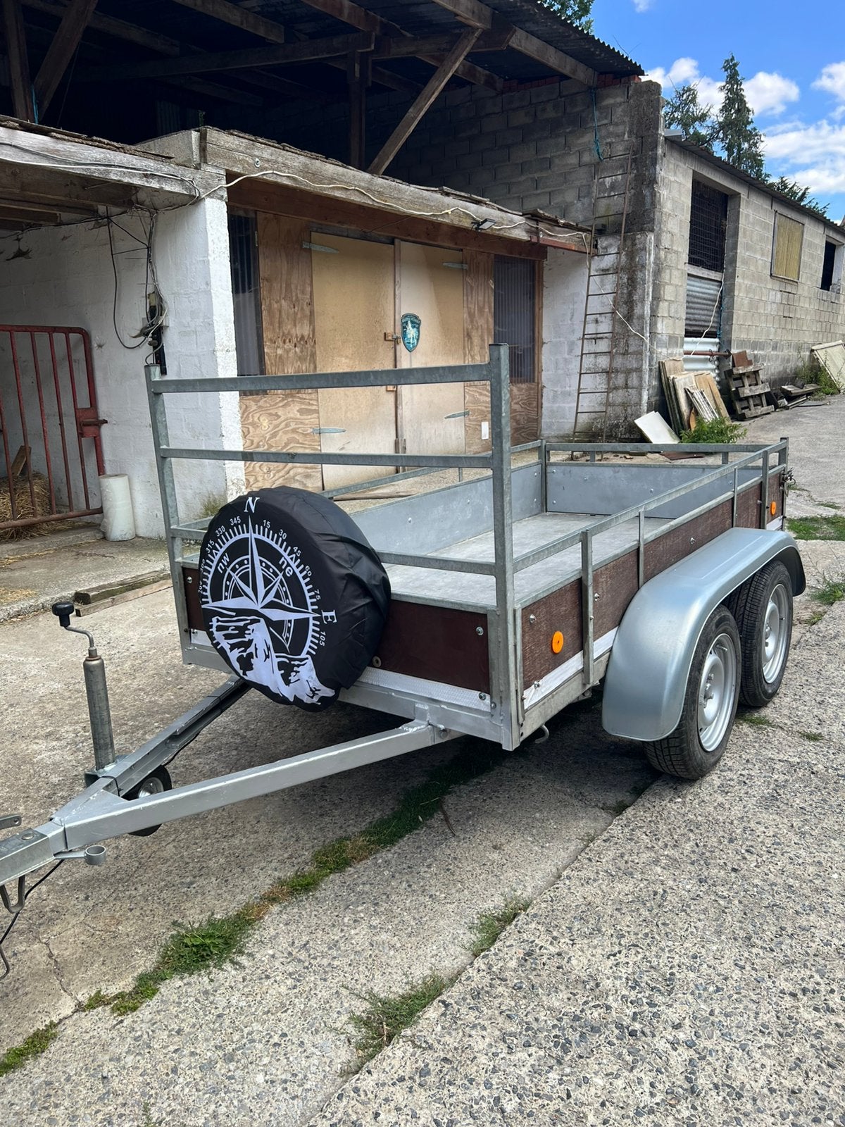 Remorque double essieux galvanisé, Autos : Divers, Enlèvement, Utilisé