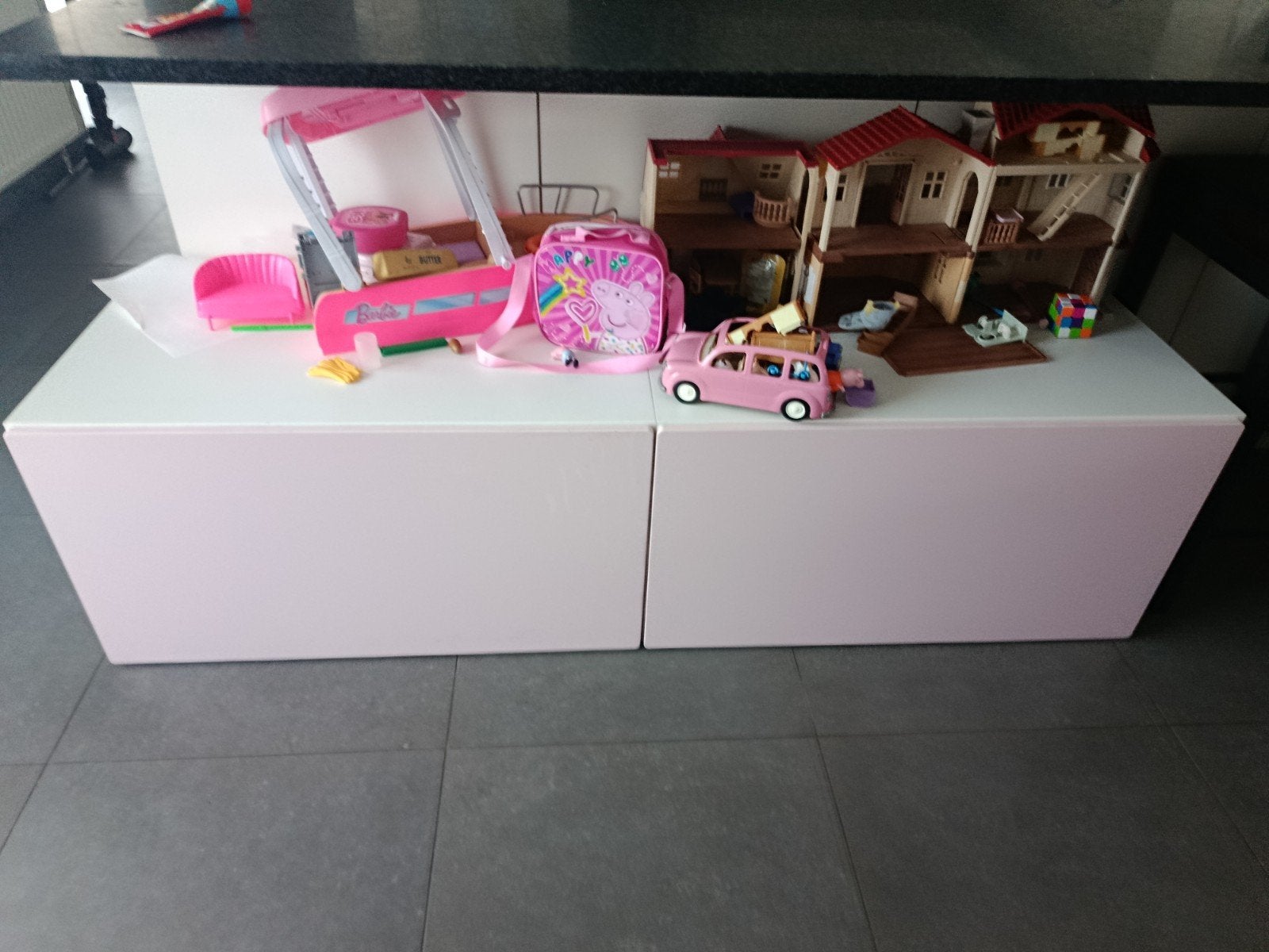 Ikea opbergbakken ( wit / lcht roos ), Enlèvement, Utilisé, 50 à 100 cm, Avec tiroir(s)