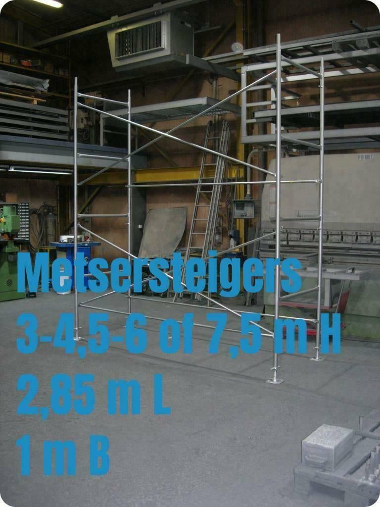 metsersteigers 3 tot 7,5 m hoog - kaders 1m breed - stelling, Enlèvement, Neuf