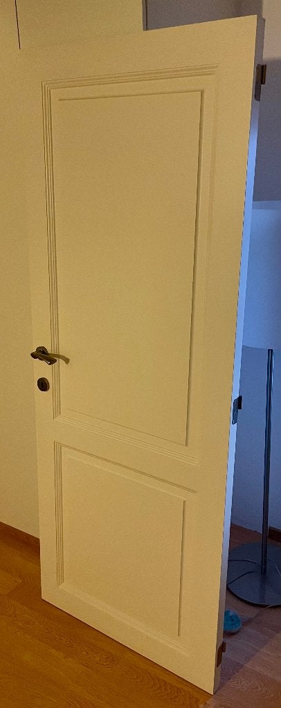 Massieve binnendeur incl deuromlijsting, klink, scharnieren, Doe-het-zelf en Bouw, Deuren en Vliegenramen, Gebruikt, Binnendeur