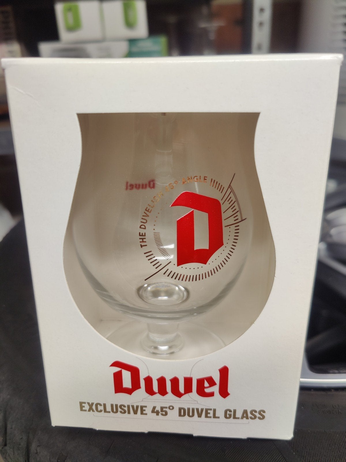 Duvel glas 45, Ophalen of Verzenden