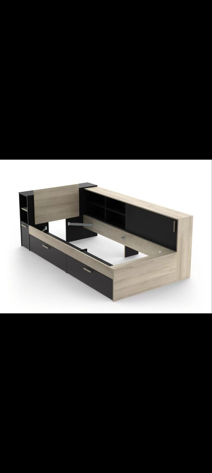 Cadre de lit 90x190 neuf (livraison et montage gratuit), Maison & Meubles, Chambre à coucher | Lits, Neuf, 90 cm, Une personne