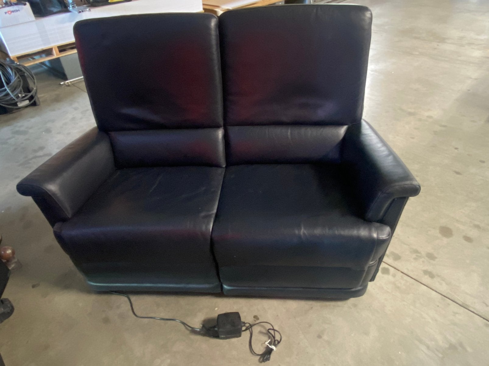 Set relax zetels 3 zit en 2 zit, Ophalen, 150 tot 200 cm, Leer, Zo goed als nieuw