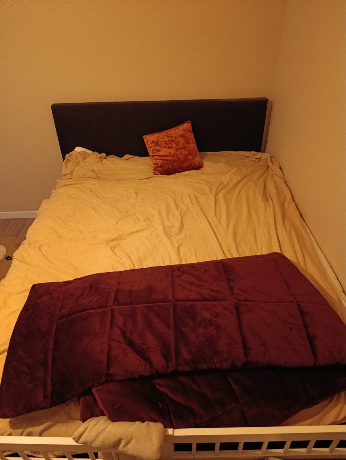 boxspring 160x200, Ophalen, Gebruikt, Tweepersoons, Zwart