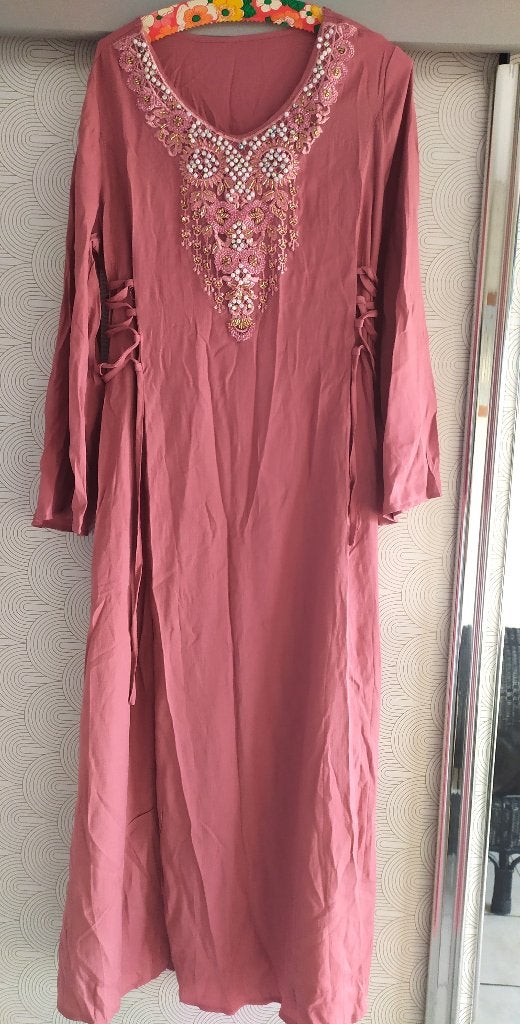 Robe longue avec manches évasées, dentelle, Enlèvement ou Envoi, Neuf, Taille 42/44 (L)