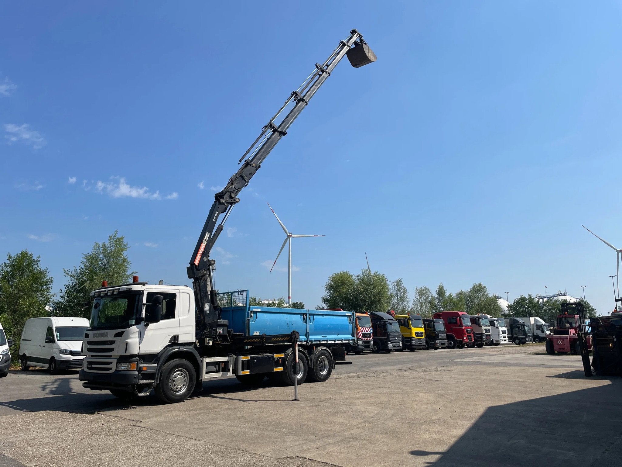 Scania P400 6x4 Hiab 211-Ep 5 (année de construction 2013), Autos, Camions, Euro 5, Achat, Boîte manuelle, Diesel