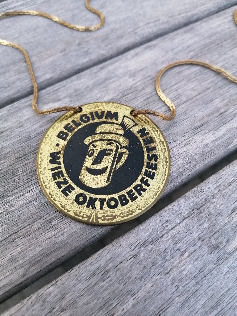 +++ Oude Medaille Wieze Oktober Feesten Belgium +++, Verzamelen, Ophalen of Verzenden, Gebruikt