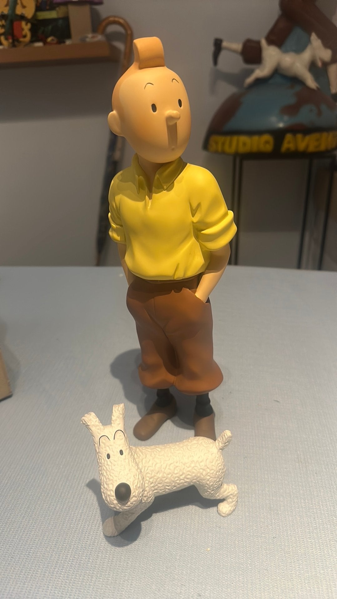 Tintin debout, Collections, Enlèvement ou Envoi, Tintin, Neuf, Statue ou Figurine