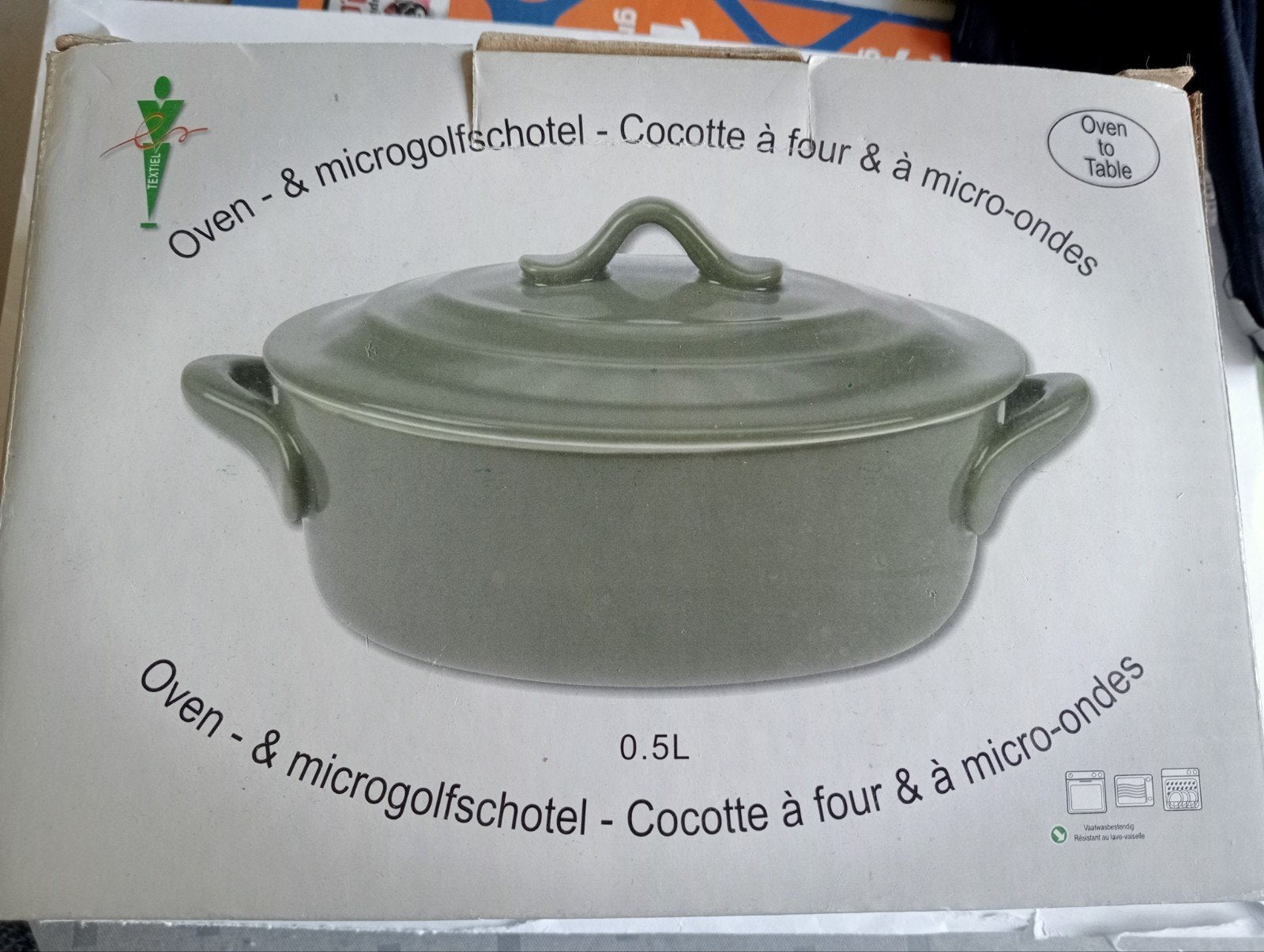Oven en microgolfschotel met deksel, Maison & Meubles, Cuisine | Casseroles & Poêles, Enlèvement, Neuf, Autres types