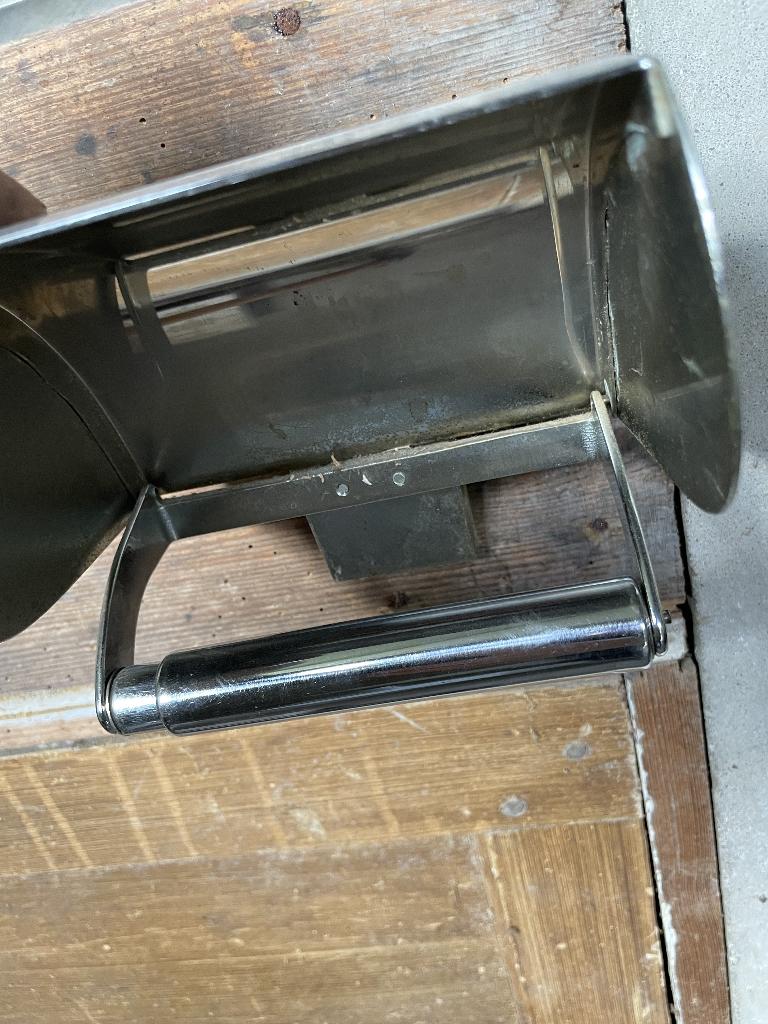 INDA vintage toiletrolhouder, Ophalen of Verzenden, Gebruikt, Metaal, Vintage