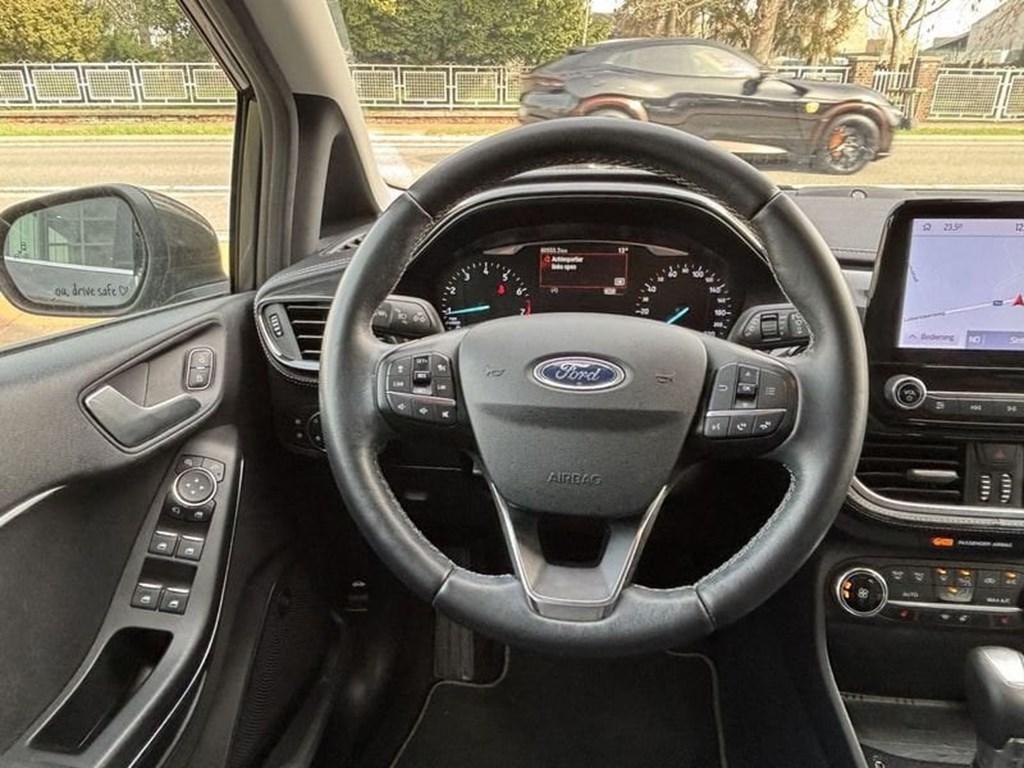 Ford Fiesta VIGNALE 1.0Ecoboost MHEV 125PK AUT OC3450 *4001, Automaat, 118 g/km, Zwart, Beige