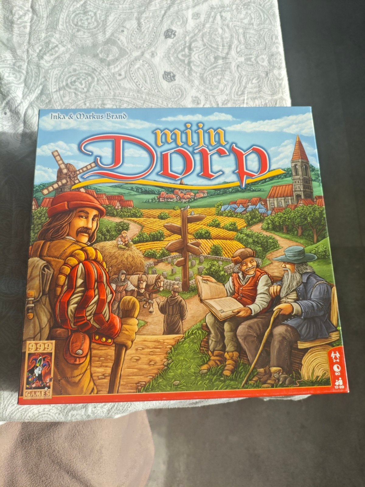 Gezelschapsspel Mijn Dorp (999 games), Hobby en Vrije tijd, Een of twee spelers, Ophalen of Verzenden, Gebruikt, 999 Games