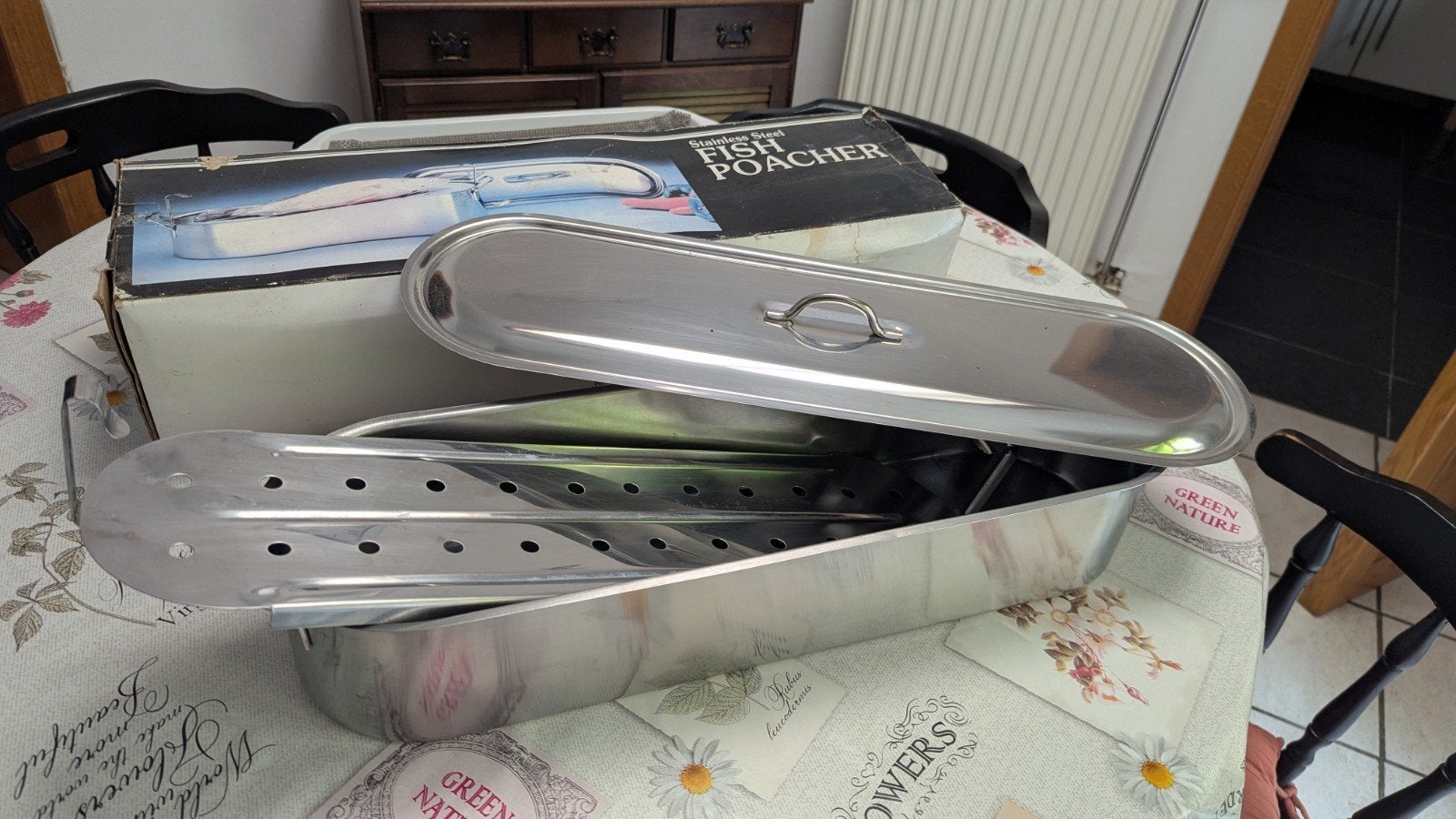 cocotte a poissons inox 60x17, Maison & Meubles, Cuisine | Casseroles & Poêles, Enlèvement, Comme neuf, Inox, Cocotte