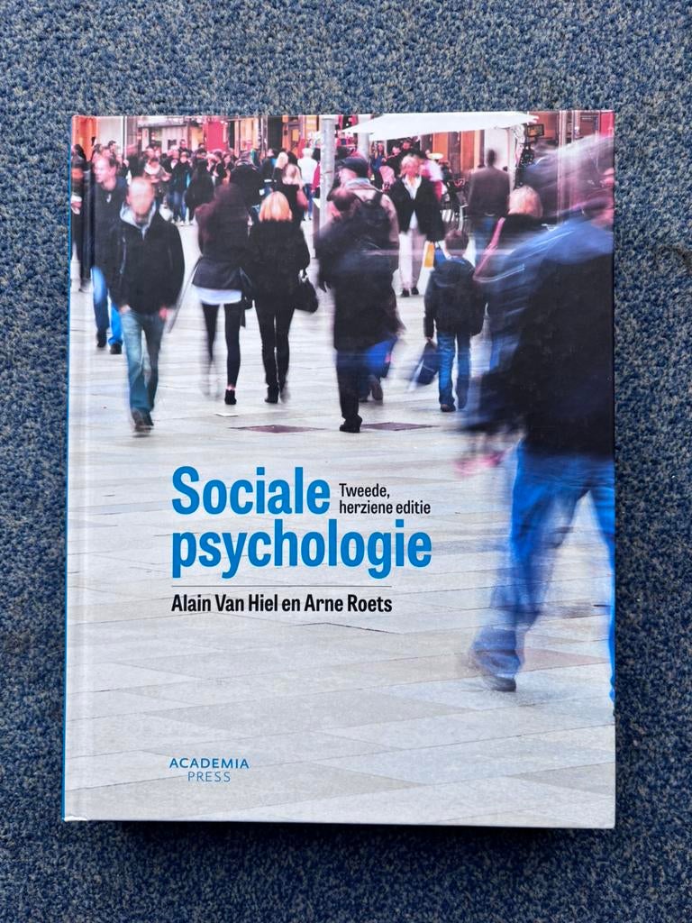 Handboek sociale psychologie, Boeken, Ophalen, Zo goed als nieuw, Maatschappij en Samenleving