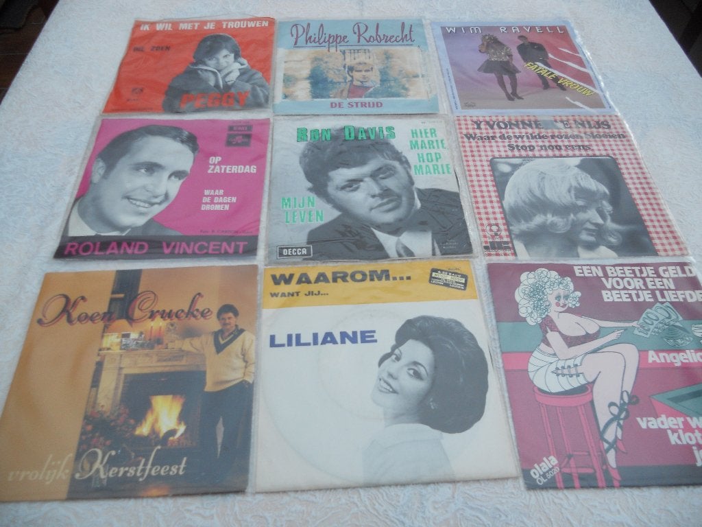 Groot Lot Nederlandstalige singles 7" te koop ook per plaat, Enlèvement ou Envoi, 7 inch, Utilisé, Pop