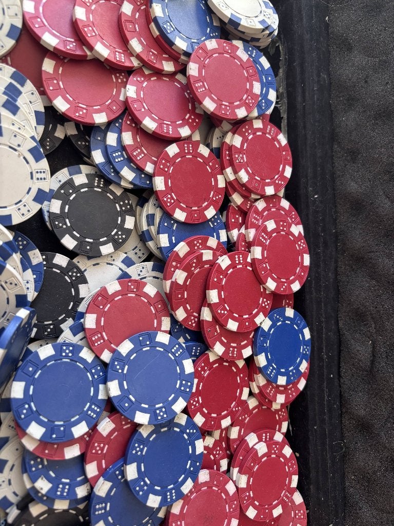 poker Jeton 2 malettes, Ophalen, Gebruikt