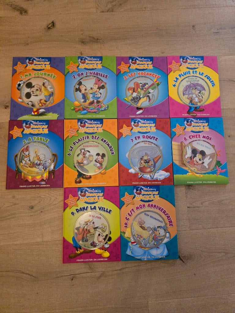 Disney’s Français Magique 10 boekjes + CD’s (NIEUW), Ophalen, Nieuw, Sprookjes