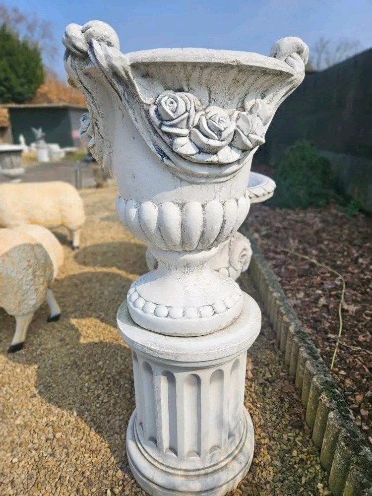 Zeer grote bloempot met of zonder zuil, Tuin en Terras, Bloempotten, Ophalen