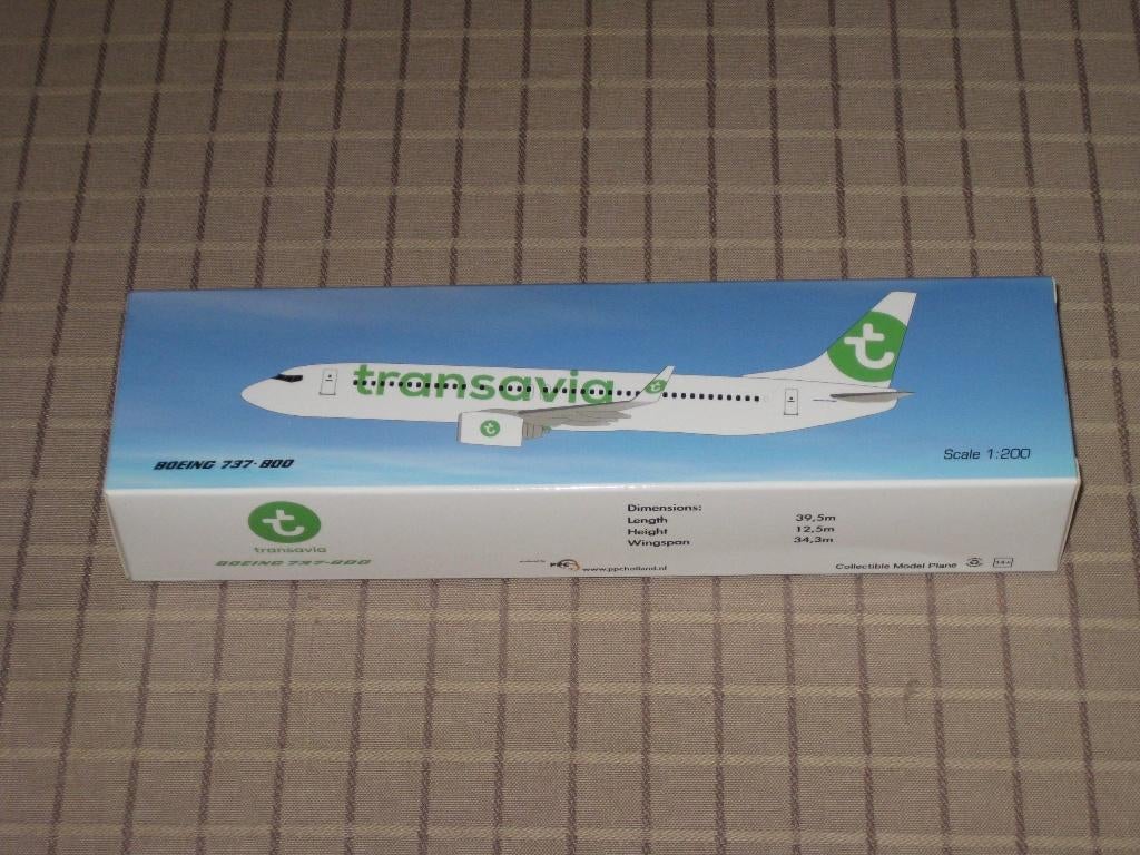 Schaalmodel 1:200 Transavia Boeing 737-800, Verzamelen, Ophalen, Schaalmodel