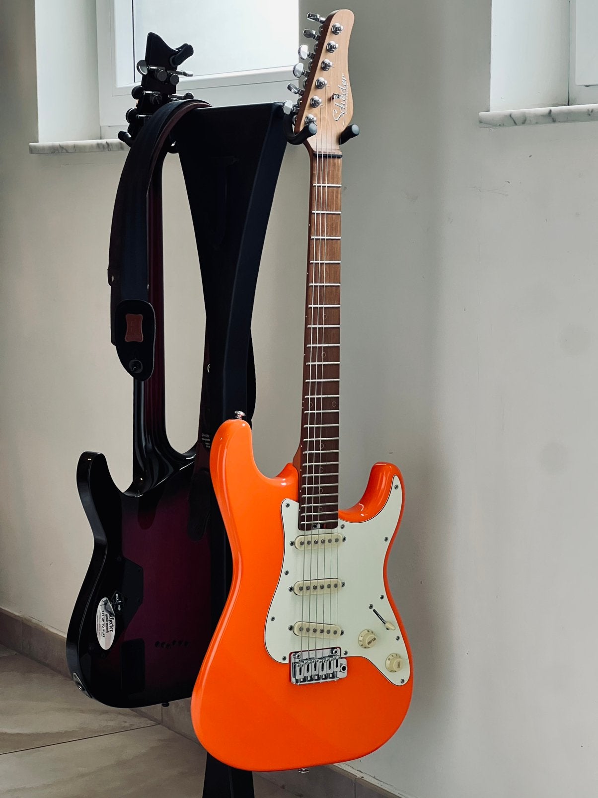 Schecter Nick Johnston Traditionnal SSS Atomic Orange, Enlèvement, Comme neuf