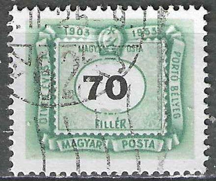 Hongarije 1953 - Yvert 211TX - Taxzegel - 70 fi (ST), Verzenden, Gestempeld