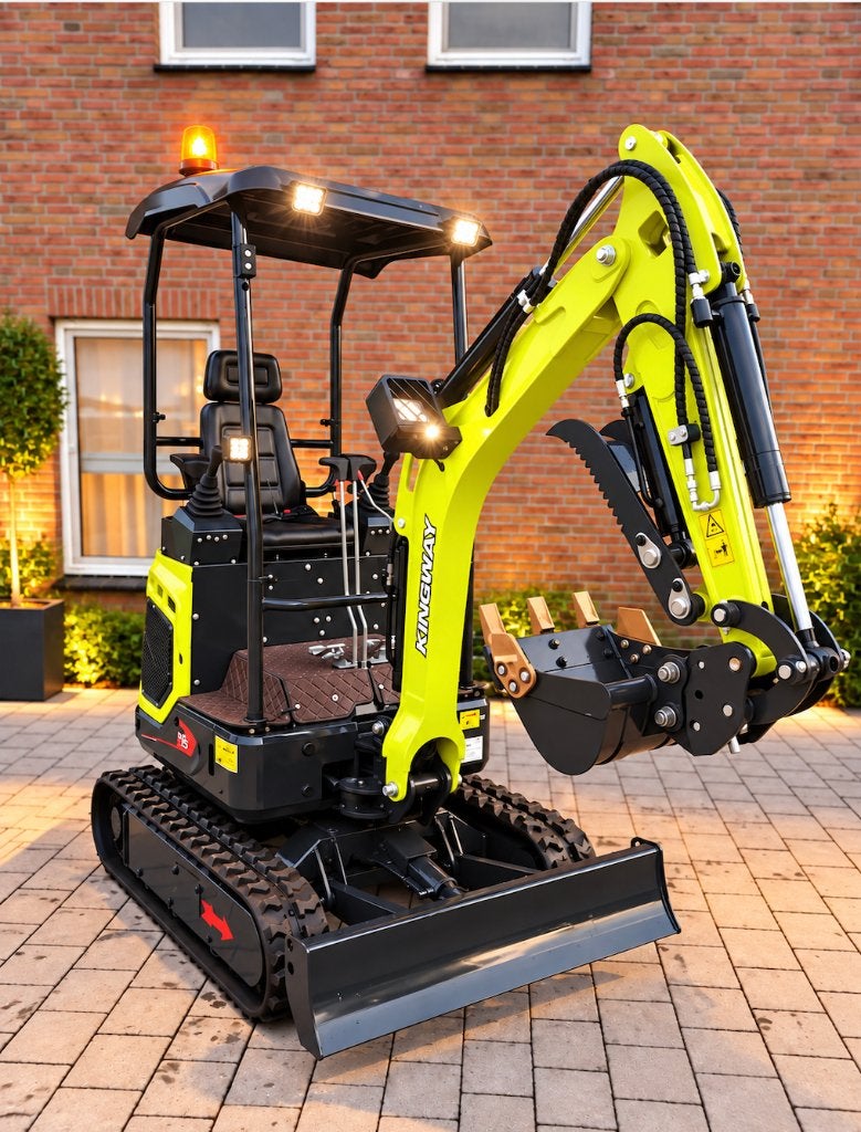 Mini-pelle Yama S15 Kingway, 3 godets, pouce gratuit, Enlèvement ou Envoi, Excavatrice