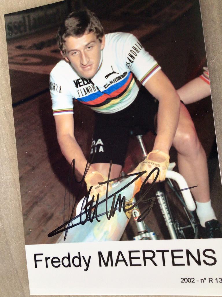 Wielerkaart  1976 wk team flandria freddy maertens signe, Envoi, Comme neuf