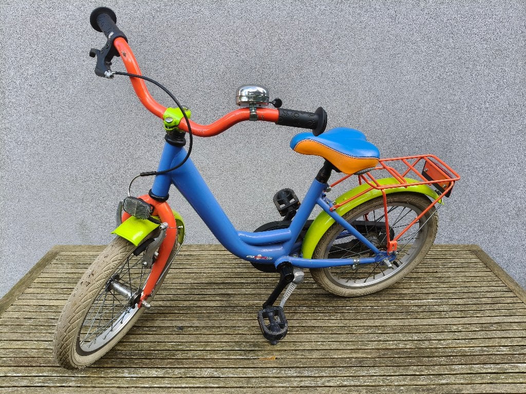 Kleurijke kinderfiets wielmaat 16inch (Bike Fun Kids ), Fietsen en Brommers, Ophalen, Velgrem, BikeFun Kids (BFK), 16 tot 20 inch