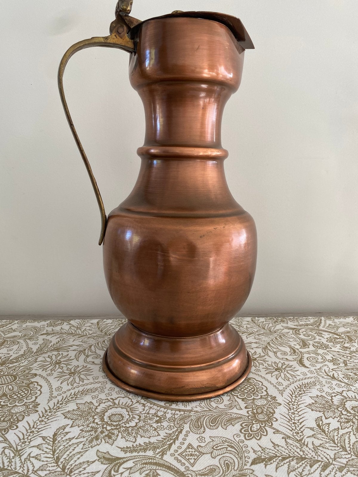 Cruche à eau ou à bière en cuivre, Enlèvement, Cuivre
