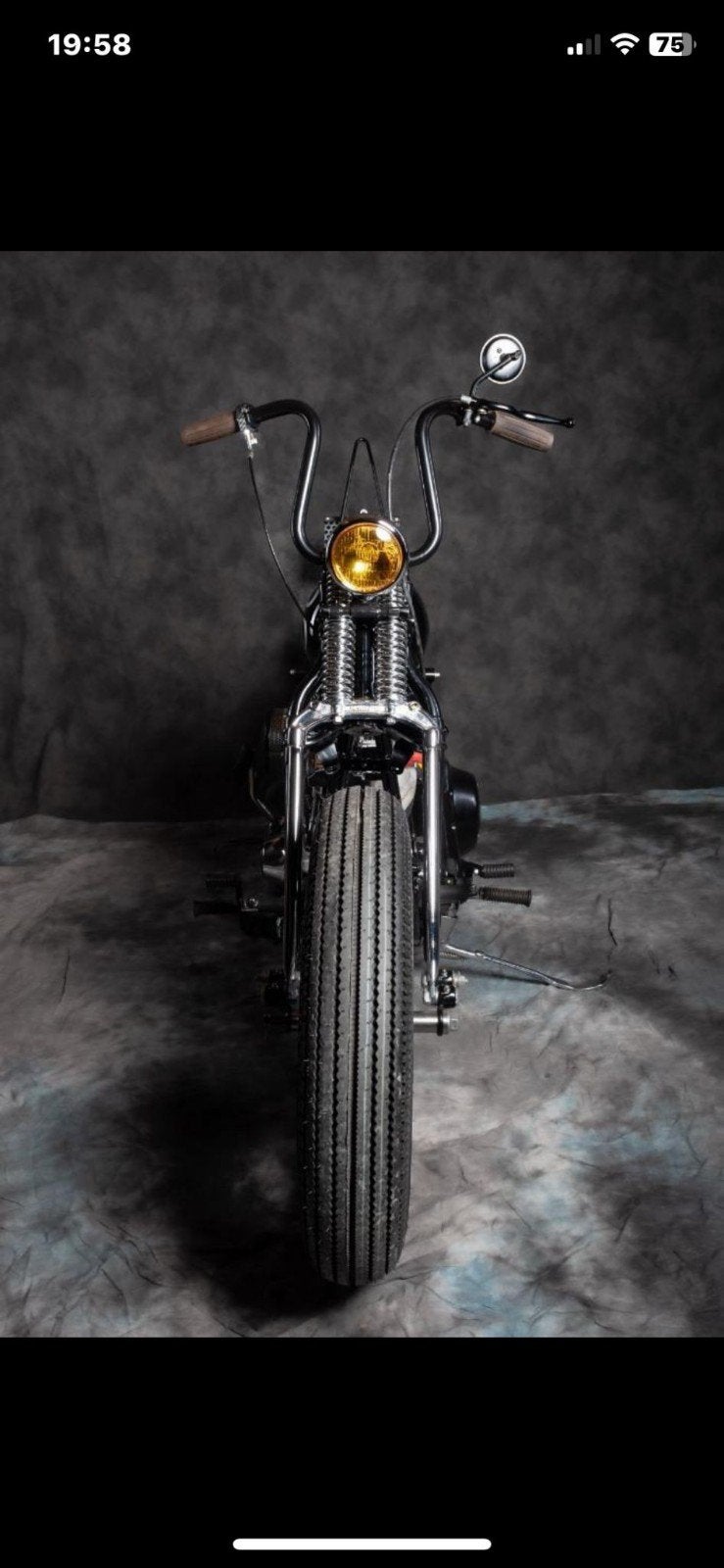 Hachoir HD Shovelhead '76, Motos, Occasion, Chopper, 2 cylindres, Particulier