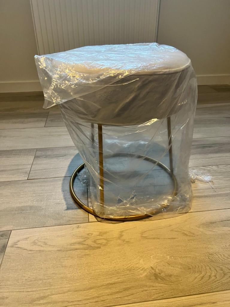 Fluwelen poefje te koop, Enlèvement, Neuf